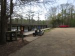 Click to enlarge Chicot State Park, Louisiana, United States. North section boardwalk and boat launch area.