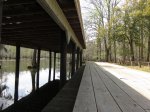 Click to enlarge Chicot State Park, Louisiana, United States. North section boardwalk and boat launch area.