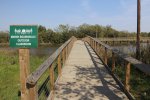 Click to enlarge Cypremort Point State Park, Louisiana, United States. Marsh Boardwalk with an educational centre at the end.