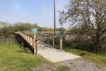 Click to enlarge Cypremort Point State Park, Louisiana, United States. Marsh Boardwalk with an educational centre at the end.