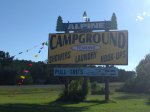 Click to enlarge Alpine Campground, Michigan, United States. Our entrance sign.