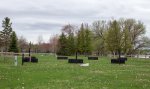 Click to enlarge Aloha State Park, Michigan, United States. Horseshoe pits