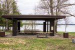 Click to enlarge Aloha State Park, Michigan, United States. Picnic shelter in day use area.