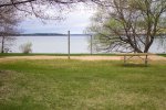Click to enlarge Aloha State Park, Michigan, United States. Volleyball court in day use area.