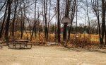 Click to enlarge Bay City State Rec Area, Michigan, United States. Basketball court in day use area.