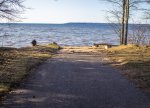 Brimley State Park, Michigan, United States. Boat launch on Lake Superior in the day use area at Brimley.