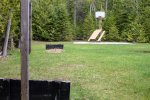 Click to enlarge Cheboygan State Park, Michigan, United States. Basketball court and horseshoe pits.