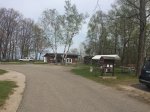 Click to enlarge Lakeport State Park, Michigan, United States. Campground road leading to camp store next to campground host.