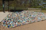 Click to enlarge Lakeport State Park, Michigan, United States. Painted rock garden grows each year.