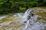 Click to enlarge Hiawatha National Forest, Michigan, United States. Au Train Falls located in the Hiawatha National Forest is actually two waterfalls. It has a small bridge crossing the base of the lower falls. It is a little tricky to find but well worth the effort.