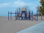 Click to enlarge Caseville County Park, Michigan, United States. Playground at the beach.