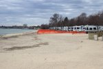 Click to enlarge East Tawas City Park, Michigan, United States. Small beach in state harbor adjacent to campground.