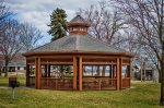 Click to enlarge East Tawas City Park, Michigan, United States. Gazebo in East Tawas Park.