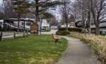 Click to enlarge East Tawas City Park, Michigan, United States. Paved trail from day use to campground.