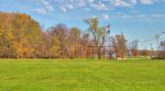 Evergreen County Park, Michigan, United States. Baseball diamond located at the front of the park.
