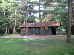 Click to enlarge Interstate State Park, Minnesota, United States. Bathrooms at one end of the picnic area.