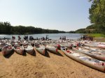 Click to enlarge Interstate State Park, Minnesota, United States. Canoes on St.Croix River, Interstate State Park, MN, USA
