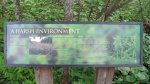 Click to enlarge Itasca State Park, Minnesota, United States. A sign talking about wetlands.