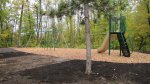 Click to enlarge Itasca State Park, Minnesota, United States. Playground in the Bear Paw Campground. Near sites 52 and 53.