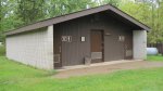 Click to enlarge Itasca State Park, Minnesota, United States. Bathrooms and showers in the Maple Loop of Pine Ridge Campground.