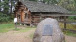 Click to enlarge Itasca State Park, Minnesota, United States. Wegmann store replica. the original in ruins is inside the fence on the right.