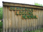 Click to enlarge Itasca State Park, Minnesota, United States. Hemmerich Logging Memorial. This was near the Historic Sawmill site.
