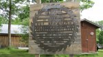 Click to enlarge Itasca State Park, Minnesota, United States. Sign talking about Sawmill Hill. This was near the Historic Sawmill site.