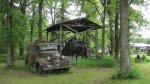 Click to enlarge Itasca State Park, Minnesota, United States. An old car and some machinery. This was near the Historic Sawmill site.