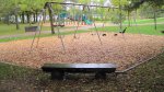 Click to enlarge Itasca State Park, Minnesota, United States. Playground near the beach.