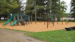 Click to enlarge Itasca State Park, Minnesota, United States. Playground near the beach.