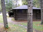 Click to enlarge Itasca State Park, Minnesota, United States. Restrooms at the south end of Bear Paw Campground.