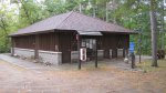 Click to enlarge Lake Bemidji State Park, Minnesota, United States. Restrooms and showers in the Pine Lane loop.