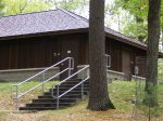 Click to enlarge Lake Bemidji State Park, Minnesota, United States. Restrooms and showers in the Pine Lane loop.