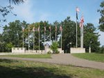 Click to enlarge Bunker Hills Regional Park, Minnesota, United States. WWII memorial.