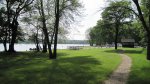 Click to enlarge Lake Carlos State Park, Minnesota, United States. Looking from the amphitheater back to the boat access area.