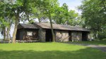 Click to enlarge Lake Carlos State Park, Minnesota, United States. Restroom building near the beach.