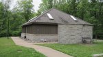 Mille Lacs Kathio State Park, Minnesota, United States. Restrooms and showers in the Petaga Campground.