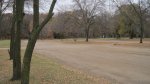 Myre - Big Island State Park, Minnesota, United States. Picnic area parking lot.