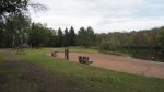 St. Croix State Park, Minnesota, United States. Beach area.