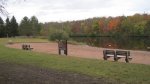 St. Croix State Park, Minnesota, United States. Beach area.