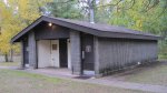 St. Croix State Park, Minnesota, United States. Restrooms and showers in the Old Logging Trail Campground.
