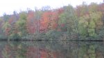 St. Croix State Park, Minnesota, United States. Beautiful fall colors. The trees are changing colors along the lake.