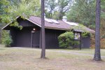 St. Croix State Park, Minnesota, United States. Restrooms and showers in the Paint Rock Springs campground.