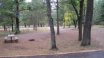 St. Croix State Park, Minnesota, United States. Overview of the Riverview Campground.