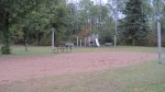 Click to enlarge St. Croix State Park, Minnesota, United States. Volleyball area and playground by the beach.