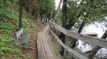 Click to enlarge Scenic State Park, Minnesota, United States. Bench along the boardwalk.