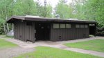 Click to enlarge Scenic State Park, Minnesota, United States. Restrooms and showers in the Chase Point Campground.