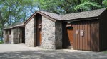 Restrooms on the west side of the Lakeview Campground.