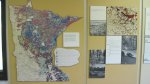 Minnesota map inside the interpretive center.