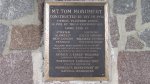 Monument plaque on the Mount Tom viewing platform.